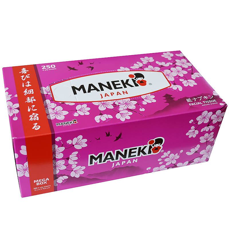 Салфетки для офиса Maneki Sakura 2сл.аром.Сакуры (250шт)/3/54