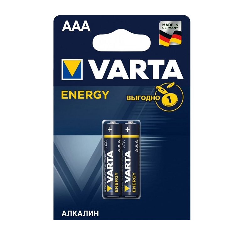 Эл.пит. ААА/(alkaline) VARTA ENERGY, блистер  2 шт./40
