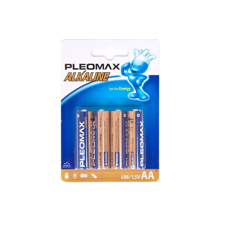 Эл.пит. АА/(alkaline) Pleomax, блистер 4 шт./40/400