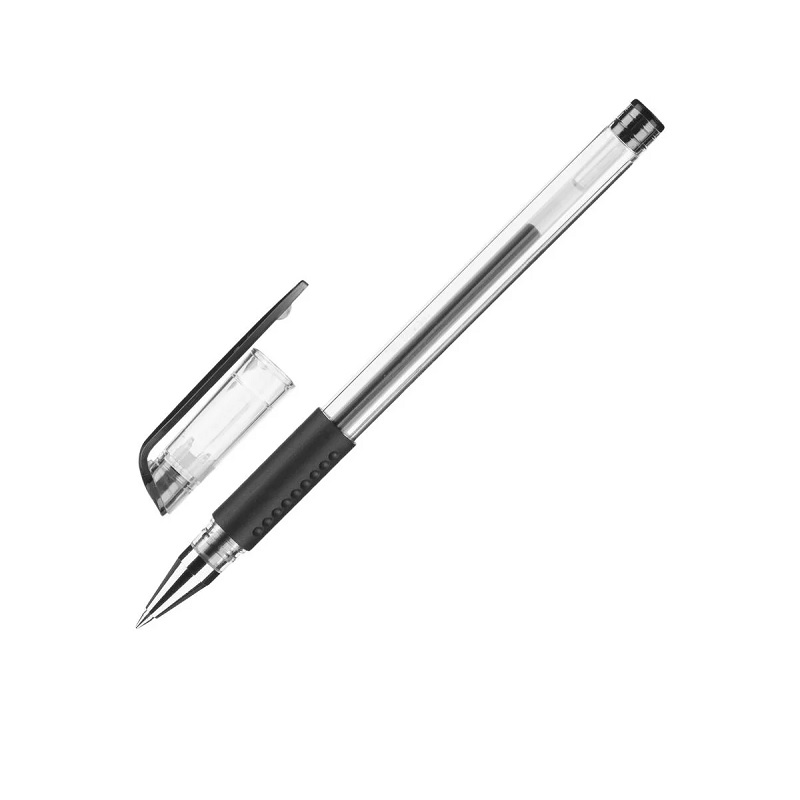 Ручка гел. черн. 0,5мм Deli Daily, грип/12