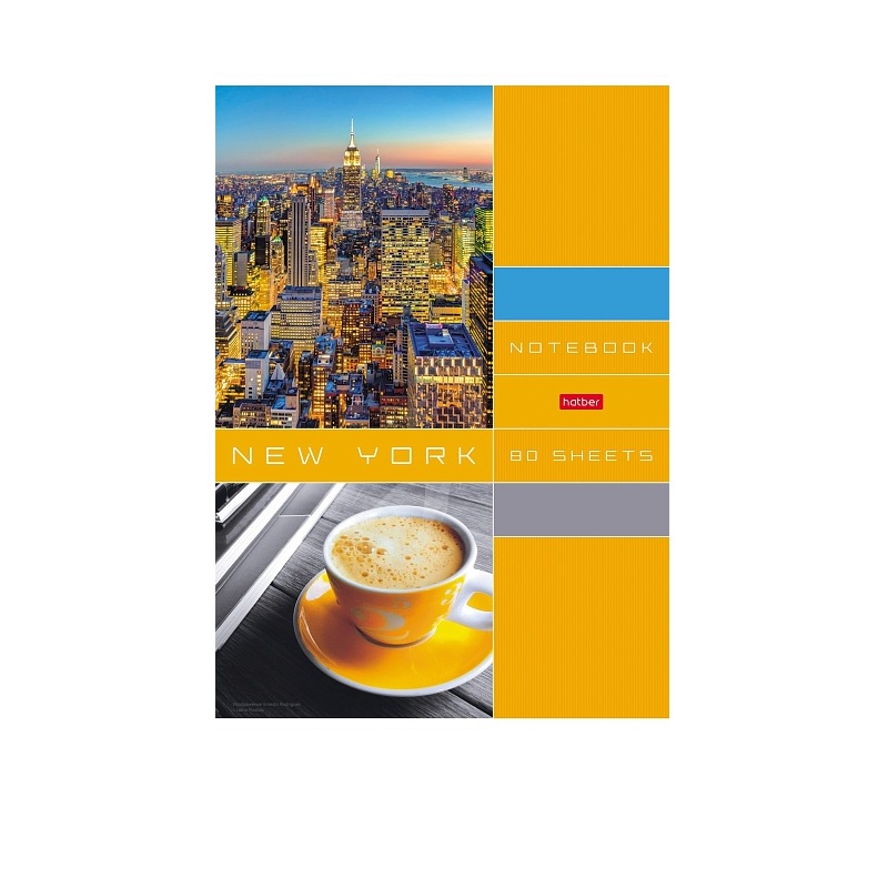 Тетрадь  А4  80л. кл. скоба "Хатбер" Деловой город" 3 дизайна