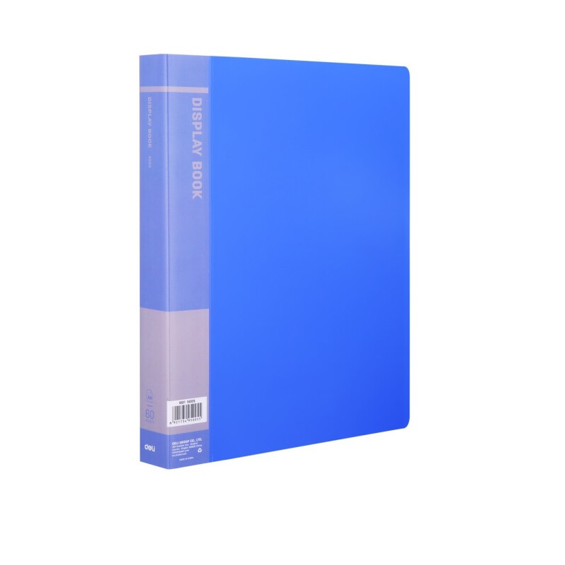 Папка с мультиф. 60 л. Deli Start Plus, 0,85мм, синяя