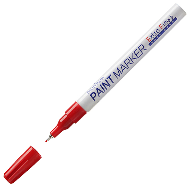 Маркер - краска красный 1,0мм, MunHwa "Extra Fine Paint Marker", нитро-основа