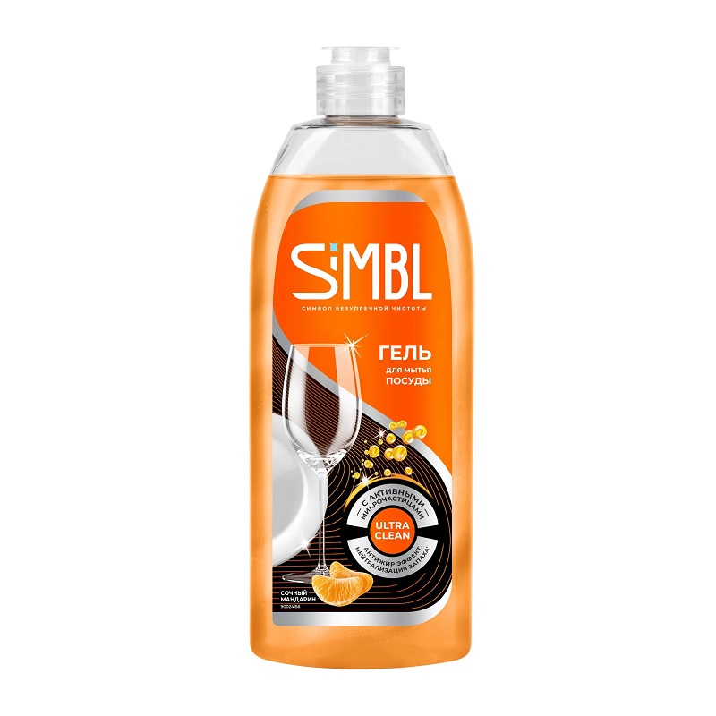 /М Средство для мытья посуды "SIMBL" 450мл Сочный мандарин/10