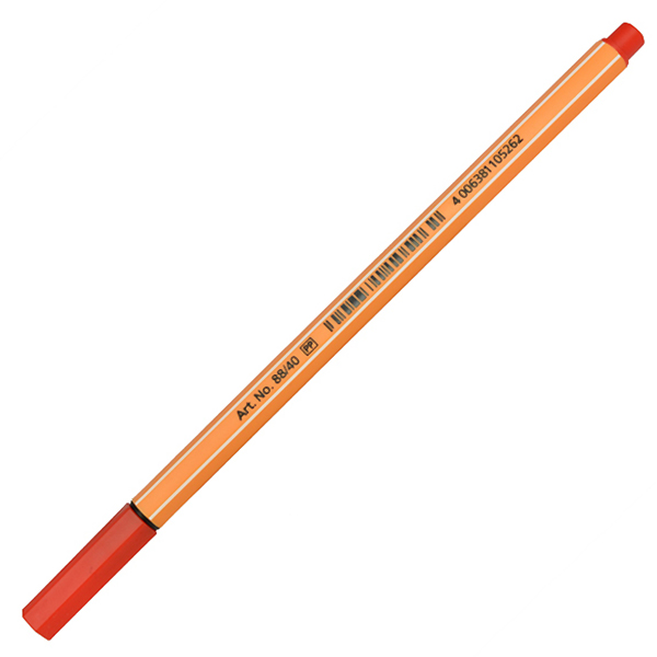 Лайнер красн. 0,4мм Stabilo "Point"/12