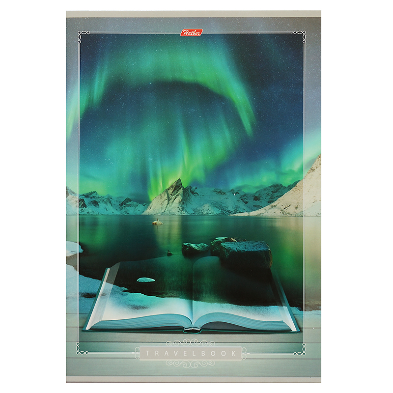 Тетрадь  А4  80л. кл. скоба "Хатбер"Книга странствий", 3 диз.