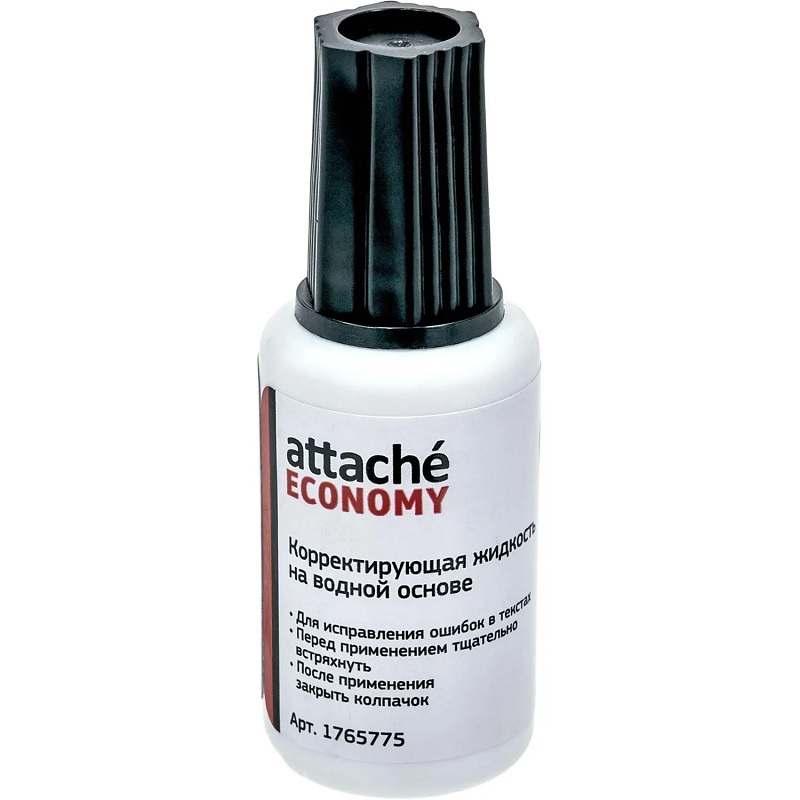 Корректир.жидк. (ВОДНЫЙ) 25мл. Attache, кисть/10