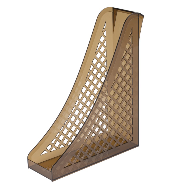 Лоток верт. монолит 1 сек. 80 мм., Brauberg ECO, 240×80×290 мм, сетчатый, дымчатый