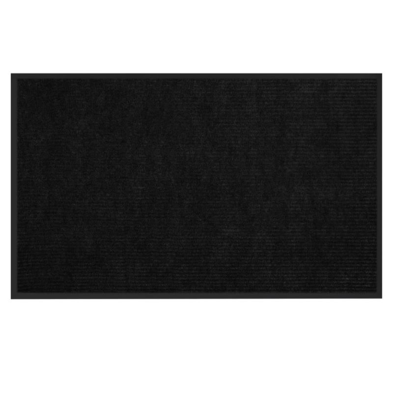 Коврик придверный "Любаша", 90*150см, 7 мм, влагогрязезащитный, ребрист. черный