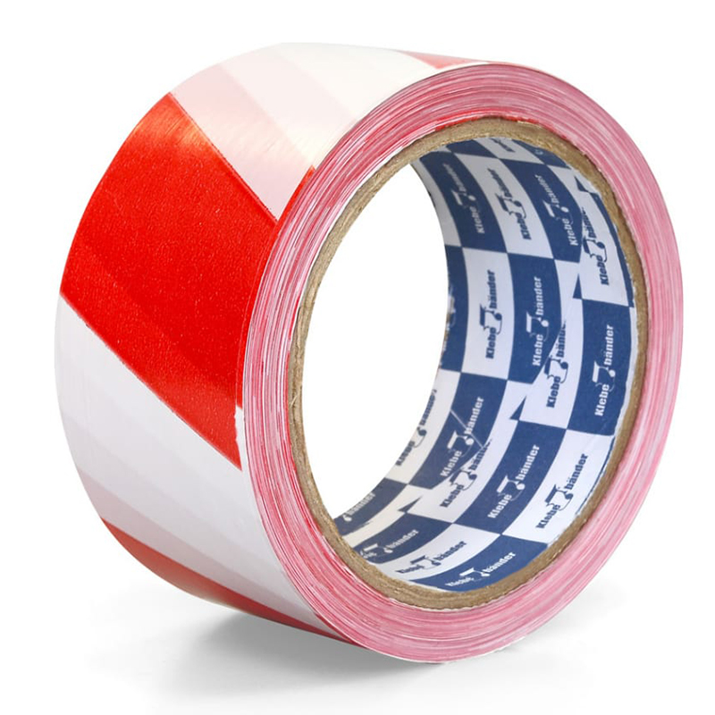 Лента неклейкая сигнальная 50 мм.*200 м Klebebander красно-белая