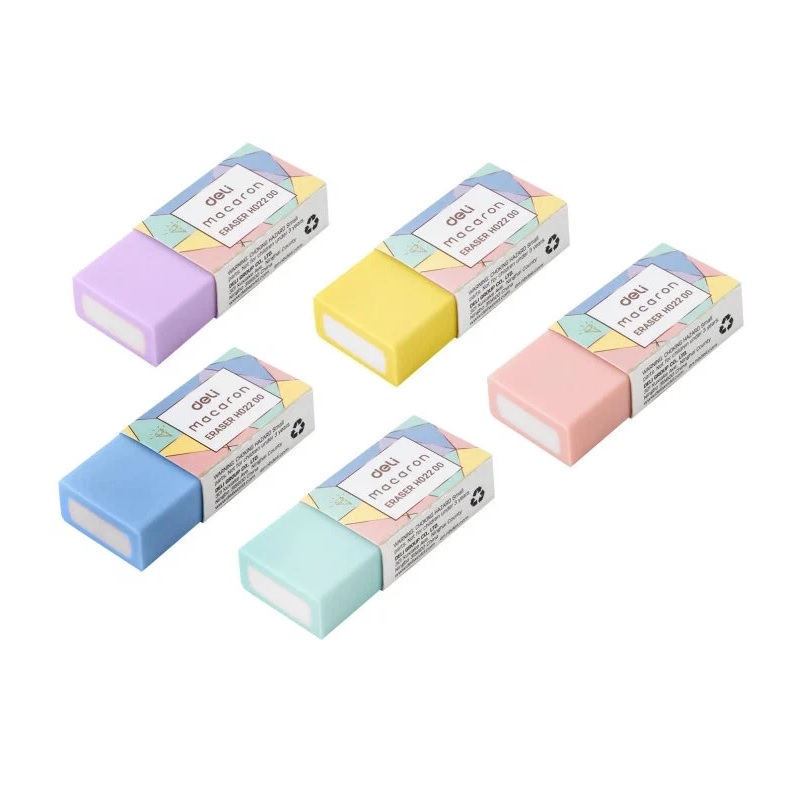 Ластик 50х20x11   Deli Macaron, ассорти/