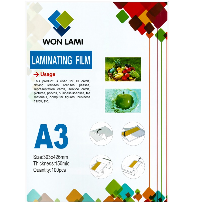 Пленка д/лам.пакет.,303*426мм, 150мкм,А3(100шт)/5