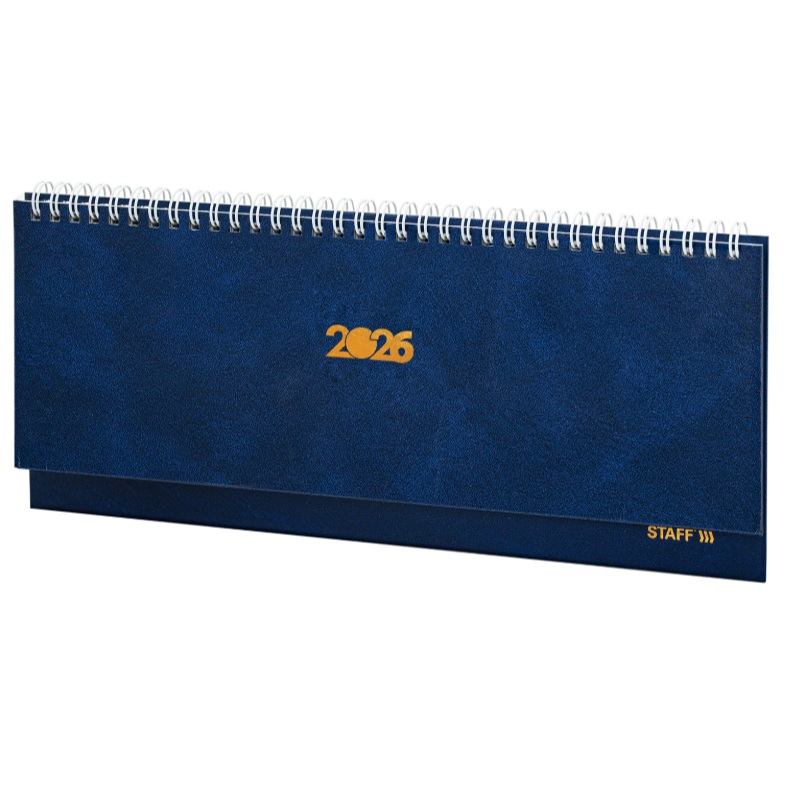 2026/Планинг STAFF, 300х130мм, гребень, обл.бумвинил, синий