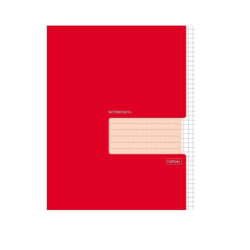 Тетрадь  А5  96л. кл. скоба "Хатбер" Красная