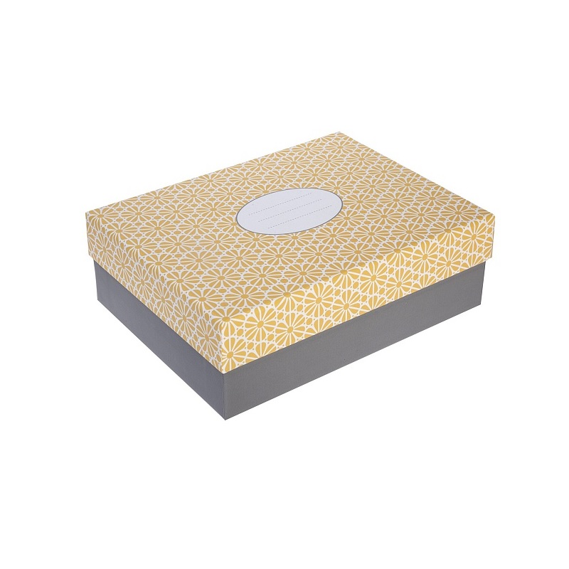 Коробка картонная с крышкой 225х170х75 мат.ламин, Primrose