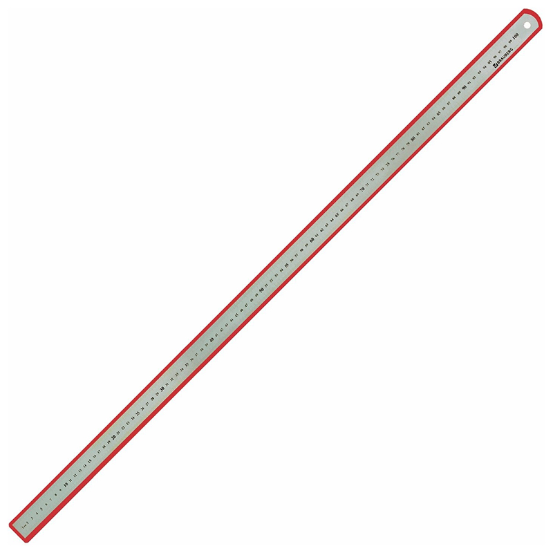 Линейка металлическая 100см  "Brauberg" /