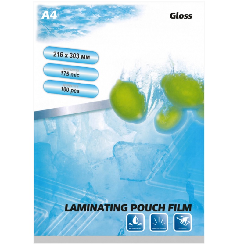 Пленка д/лам.пакет.,216*303мм, 175мкм,А4(100шт)