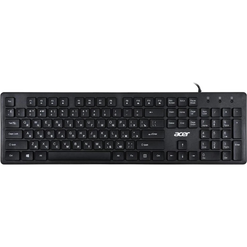 Клавиатура Acer OKW020, USB, черный