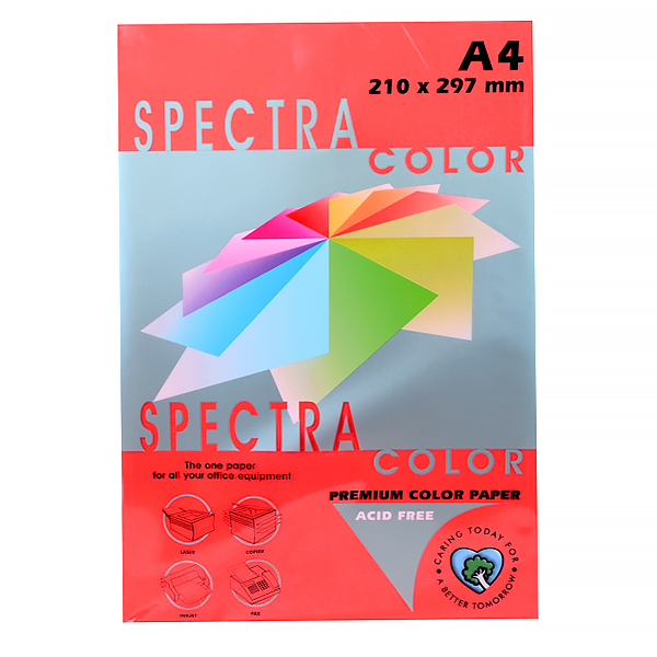 Бумага APP А4 160 г./№250/RED(красный) 250л./5