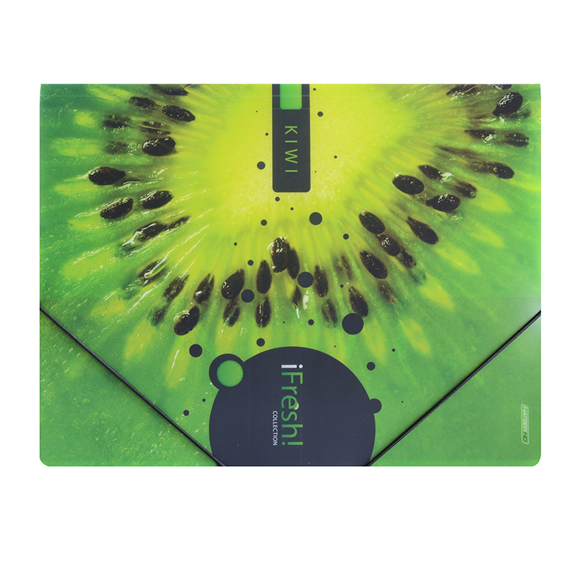 Папка на резинке А4 "iFRESH", киви