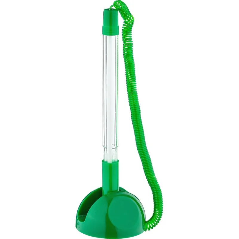 Ручка на липучке ш. син. 0,7мм BEIFA, корпус зелен./12