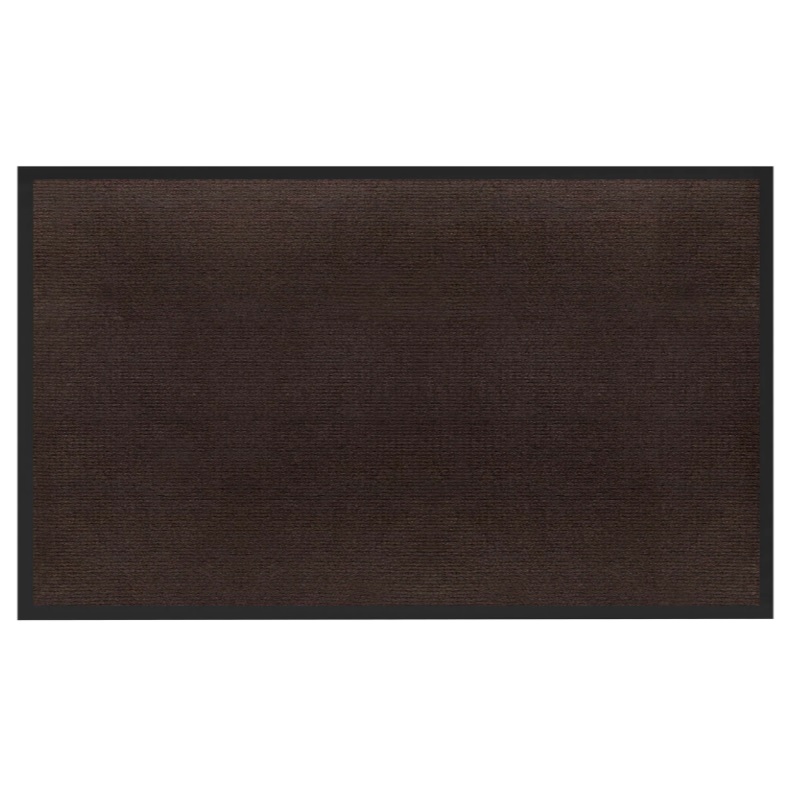Коврик придверный "Primila", 90*150см, 6 мм, влагогрязезащитный, ребрист. коричневый