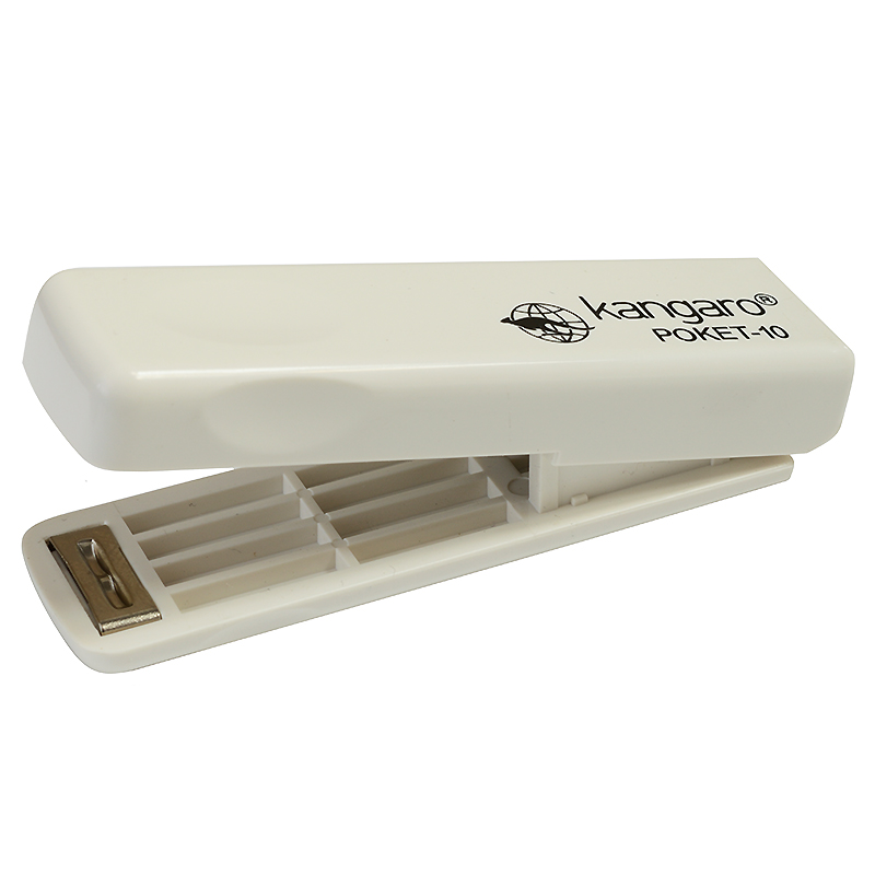 Степлер №10 на 10л. POKET, серый