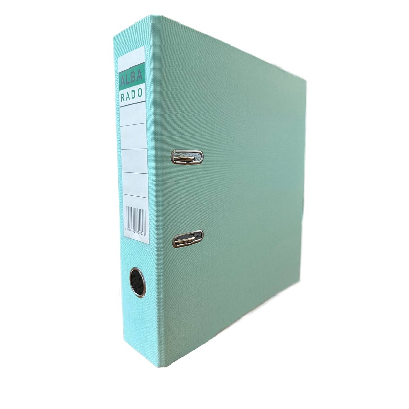 Регистратор 70 мм. ALBA RADO PVC/бумага, пастель зеленый/50