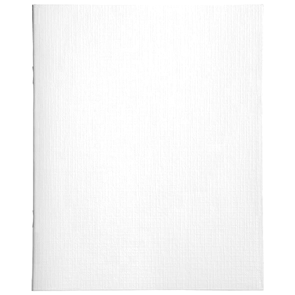 Тетрадь  А5  48л. кл. скоба "Хатбер" Бумвинил, Metallic белая