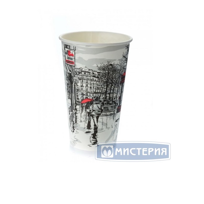 М/Стакан бумажный (0,4) (50шт.) диз. Big Citi Life
