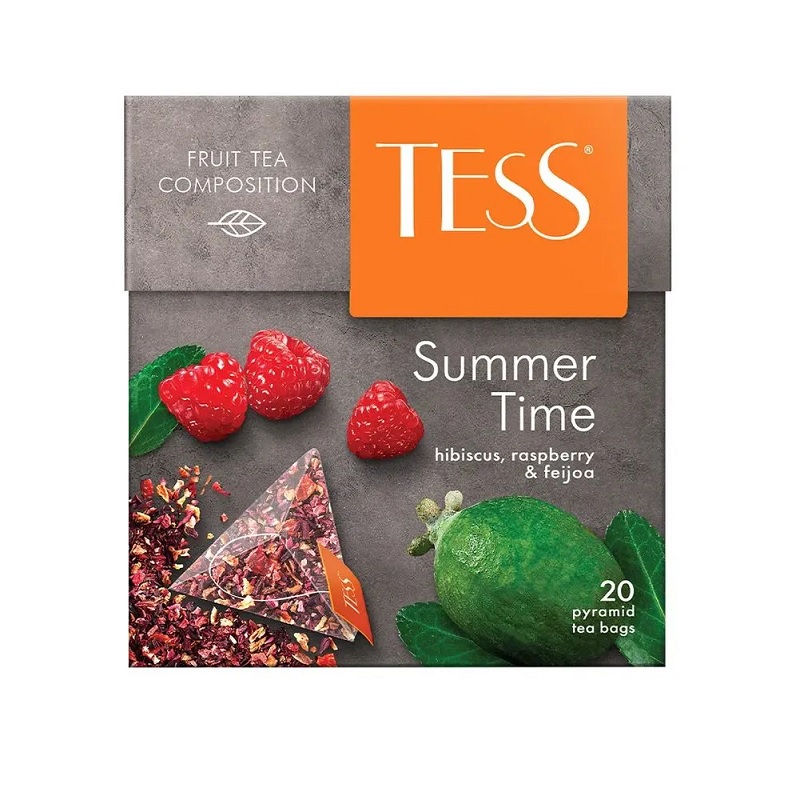 Чай  20 пак. Тесс пирамида, Самма Тайм, 1,8г, гибискус+малина/12