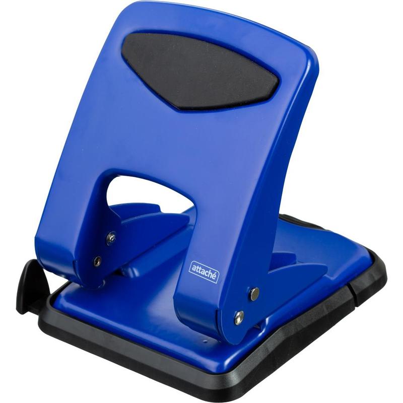 Дырокол на  50л. Attache метал.,синий, с блокиратором /