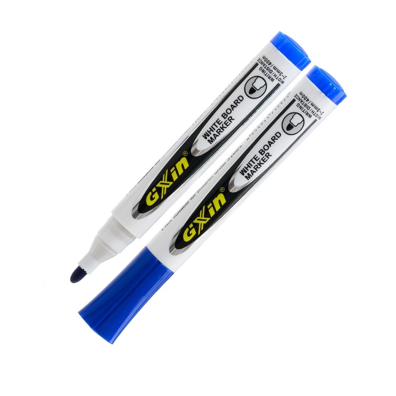 Маркер д/доски Basir, пулевид. пиш. наконечник, 2-3мм, синий/10