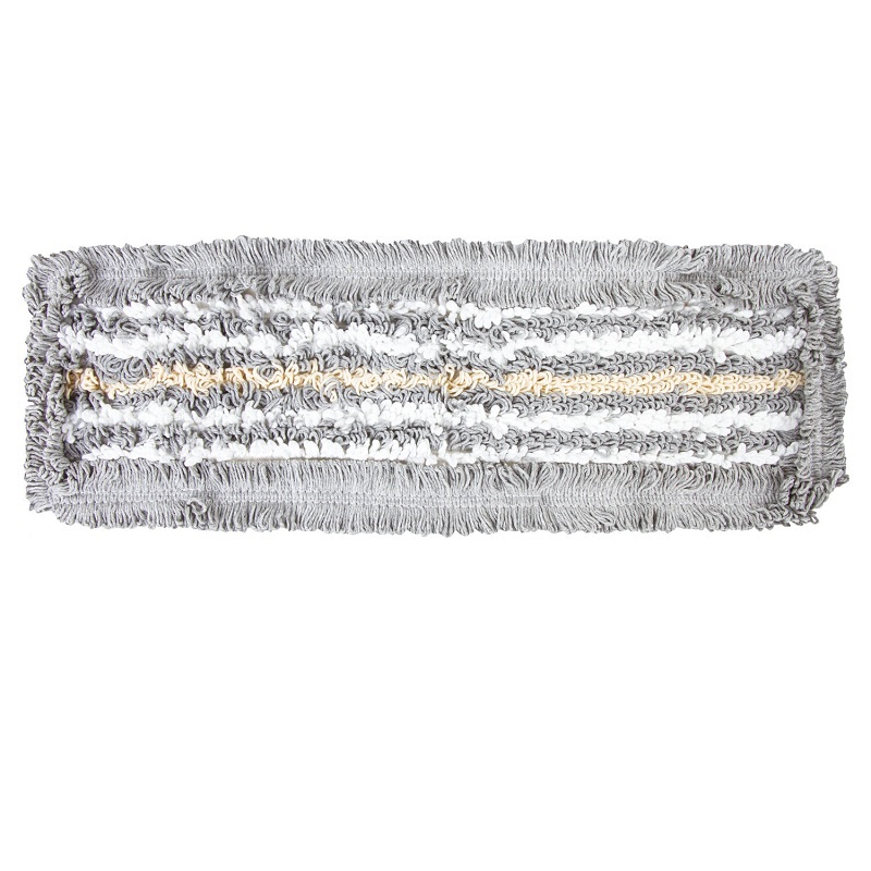 Насадка д/швабры МОП микрофибра/хлопок, (1 шт.), 40см, карманы (ТИП- У/К) Laima Expert, серая