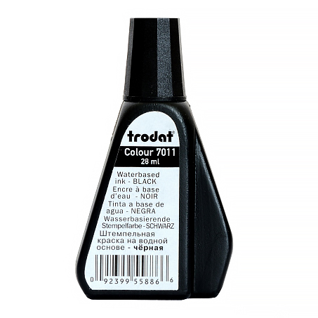 КРАСКА  д/шт.под. 28 мл. Trodat, черн./6