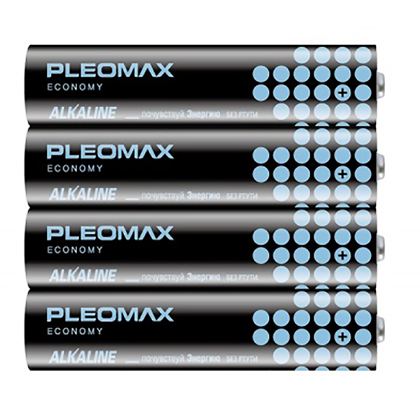 Эл.пит. ААА/(alkaline) Pleomax Economy, упаковка S 4 шт./40/400