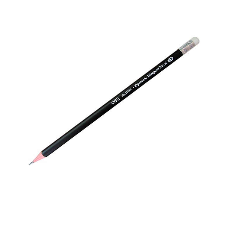 Карандаш ч/г HB, Deli, трехгран, дерево/12