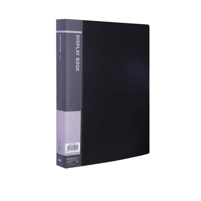 Папка с мультиф. 60 л. Deli Start Plus, 0,85мм, черная