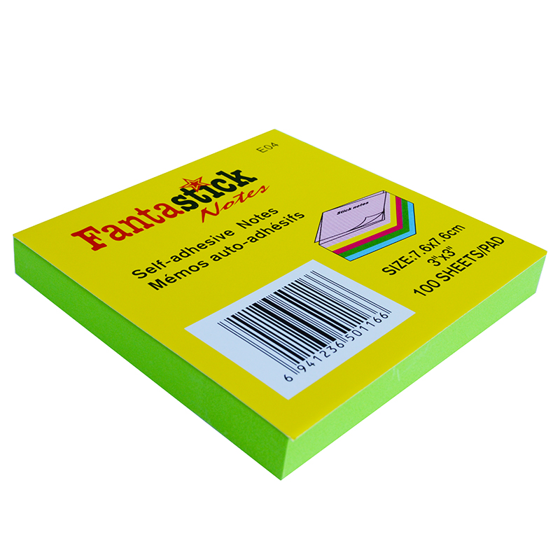 Блок с кл.сл. 76х76  100л., неон зеленый