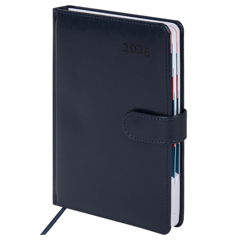 2026/Ежедневник А5 GALANT Ritter, 148*218, под кожу, темно-синий