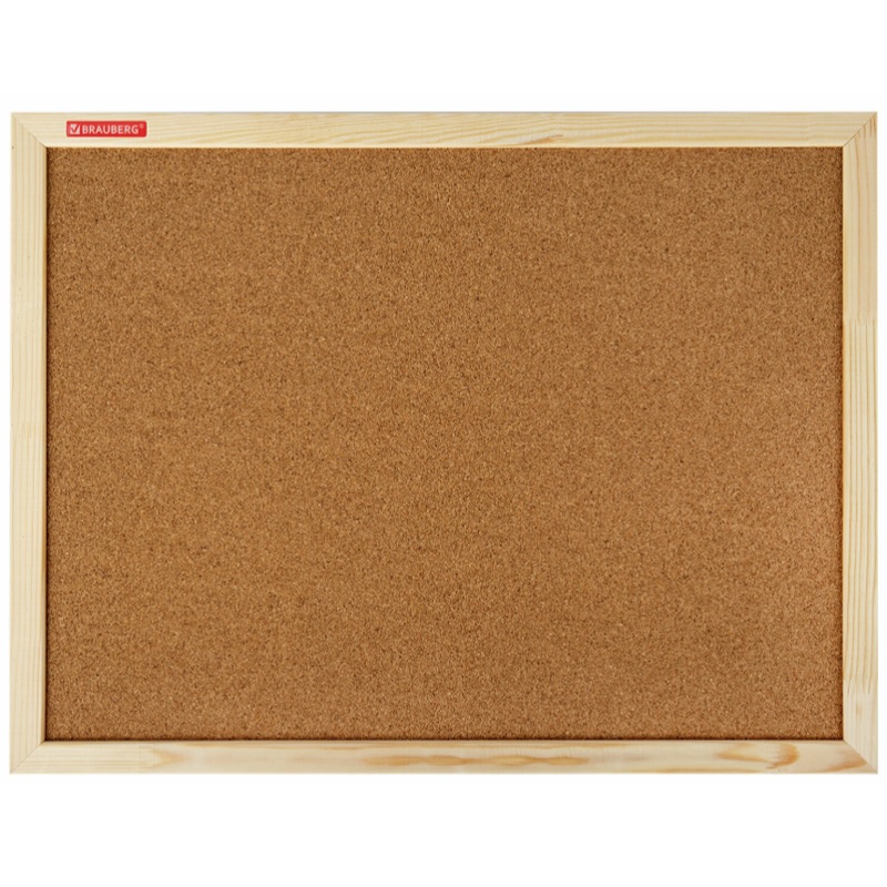 Доска пробковая   45х 60 см, Brauberg, деревянная рама