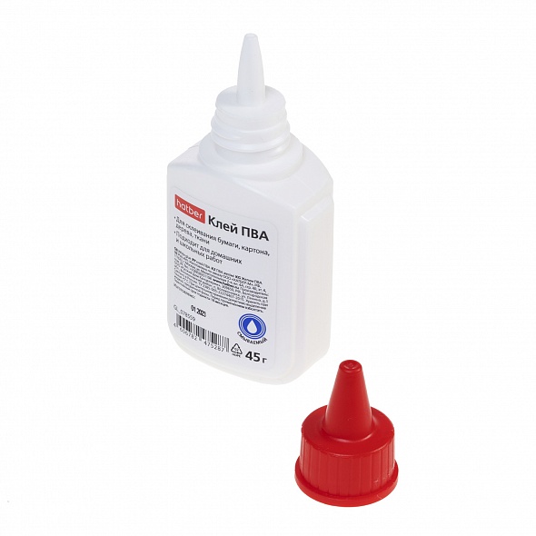 Клей ПВА 45 гр. с дозатором Hatber/100