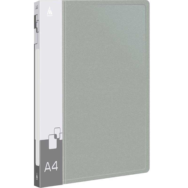 Папка скоросшиватель Бюрократ + карм+ инд. 17мм., 700мкм, серый