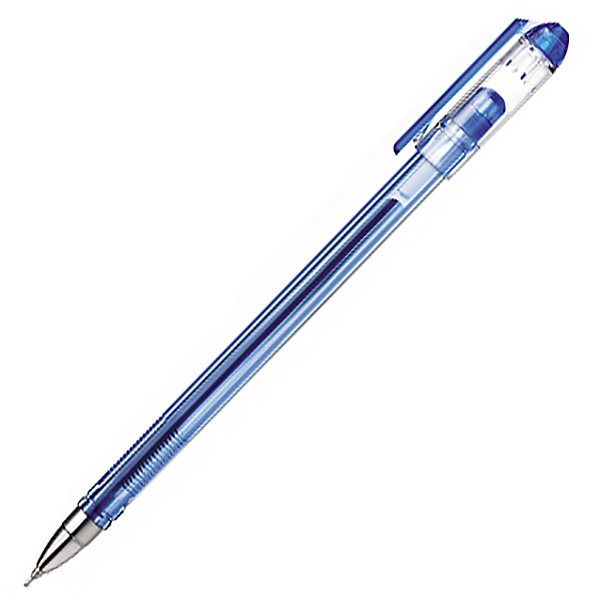 Ручка шар. син. 0,7мм Hatber Solo, игольч.нак.,трехгран.корпус/12