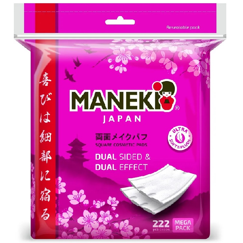 Подушечки ватные гигиен. Maneki Sakura, 222шт.