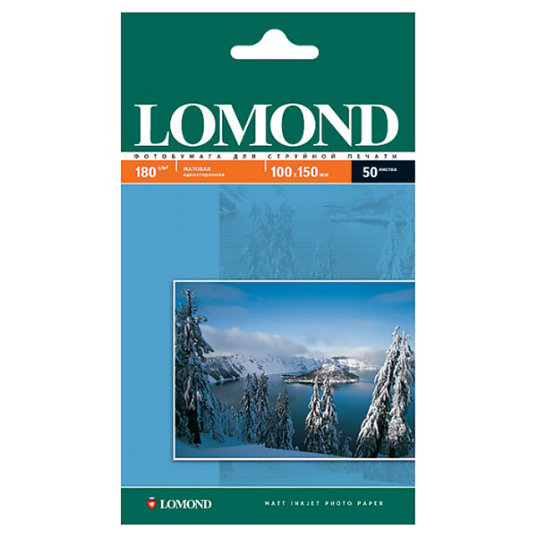 Бумага Lomond  А6 1 ст., мат, 180г/м2. (50л)