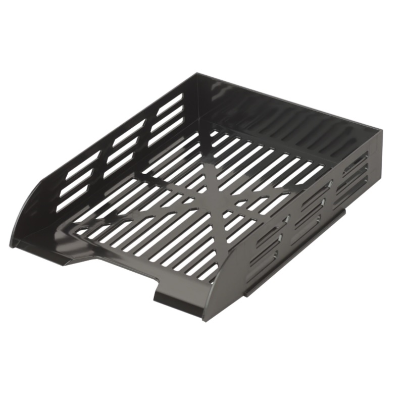 Лоток гор. 1-х секц. "Brauberg"Eco" сетчат.черный, (330*245*65мм)