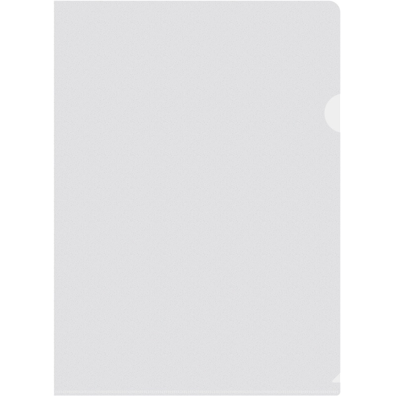 Папка-уголок А4, 120мкм, Silwerhof ECO, тиснен., прозрачный