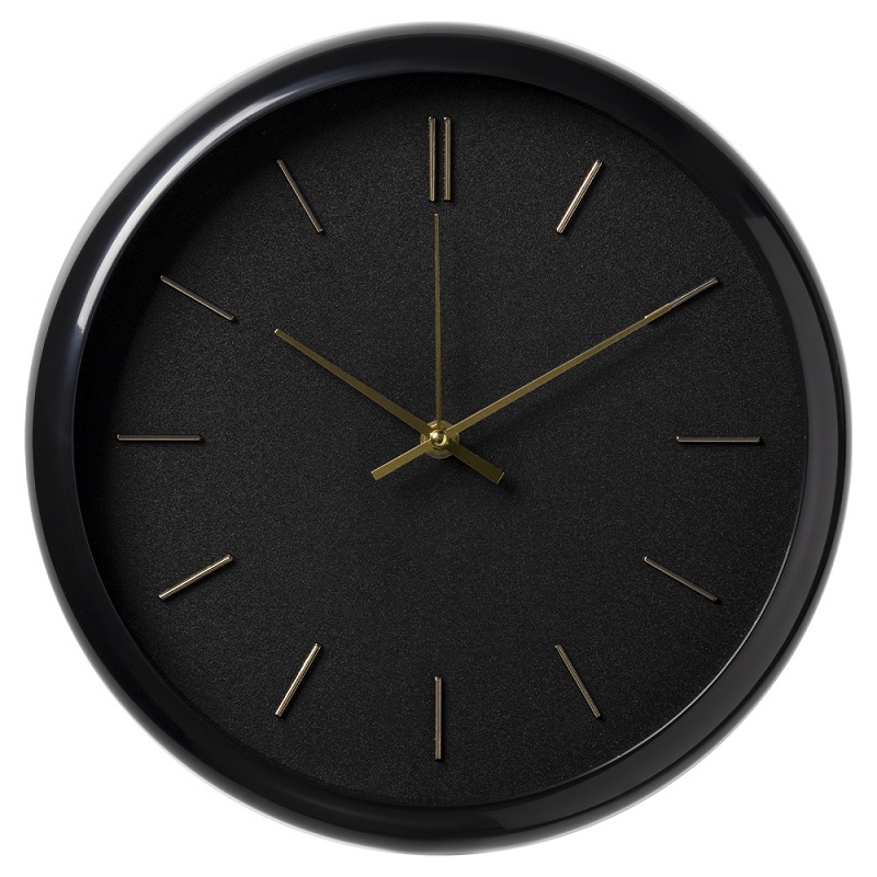 Часы настенные круг "Рубин. Классика" 30см., черный 
