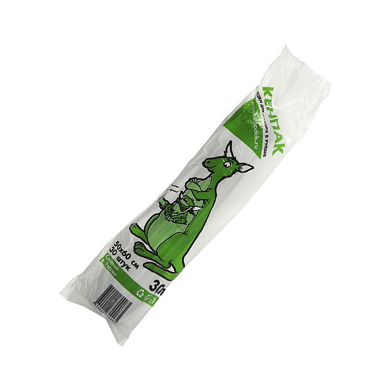 М/Пакеты для мусора  30л ПНД (30шт), 50х60см, рулон, черные